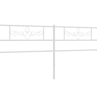 Kopfteil Metall Weiß 193 cm