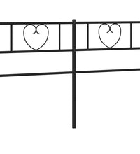 Kopfteil Metall Schwarz 120 cm
