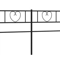 Kopfteil Metall Schwarz 120 cm