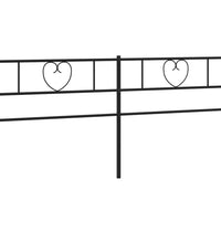 Kopfteil Metall Schwarz 193 cm
