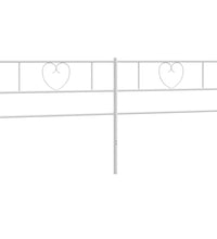 Kopfteil Metall Weiß 180 cm