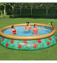 Bestway Fast Set Pool Aufblasbar Paradise Palms 457x84 cm