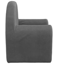 Kindersofa Anthrazit Weich Plüsch