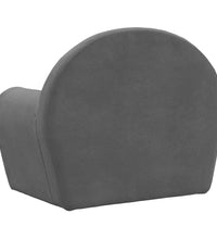 Kindersofa Anthrazit Weich Plüsch