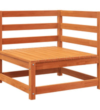 Garten-Ecksofa Wachsbraun 70x70x67 cm Massivholz Kiefer