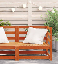 Garten-Ecksofa Wachsbraun 70x70x67 cm Massivholz Kiefer