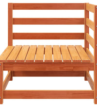 Garten-Ecksofa Wachsbraun 70x70x67 cm Massivholz Kiefer