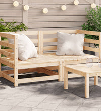 Garten-Ecksofas 2 Stk. 70x70x67 cm Massivholz Kiefer