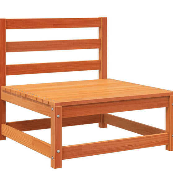 Gartensofa ohne Armlehnen Wachsbraun 70x70x67 cm Massivholz