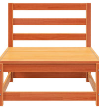 Gartensofa ohne Armlehnen Wachsbraun 70x70x67 cm Massivholz