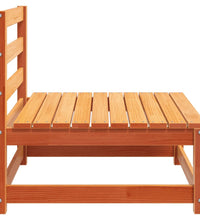 Gartensofa ohne Armlehnen Wachsbraun 70x70x67 cm Massivholz