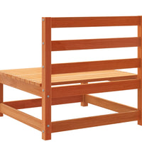 Gartensofa ohne Armlehnen Wachsbraun 70x70x67 cm Massivholz