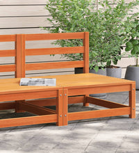 Gartensofa ohne Armlehnen Wachsbraun 70x70x67 cm Massivholz