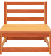 Gartensofas ohne Armlehnen 2 Stk. Wachsbraun Massivholz Kiefer