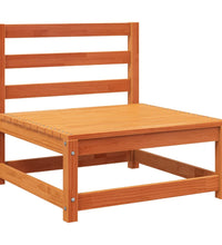 Gartensofa 3-Sitzer Wachsbraun Massivholz Kiefer