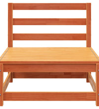 Gartensofa 3-Sitzer Wachsbraun Massivholz Kiefer