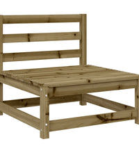 Gartensofa mit Hocker 2-Sitzer Kiefernholz Imprägniert