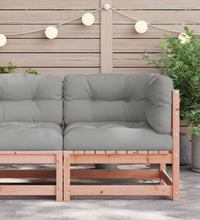 Garten-Ecksofa mit Kissen Massivholz Douglasie