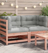 Garten-Ecksofas mit Kissen 2 Stk. Massivholz Douglasie