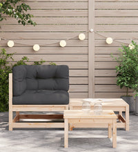 Garten-Ecksofa mit Kissen und Hocker