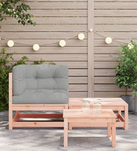 Garten-Ecksofa mit Kissen und Hocker