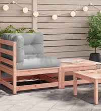 Garten-Ecksofa mit Kissen und Hocker