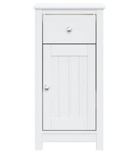 Badschrank BERG Weiß 40x34x80 cm Massivholz Kiefer