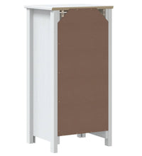 Badschrank BERG Weiß 40x34x80 cm Massivholz Kiefer