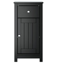 Badschrank BERG Schwarz 40x34x80 cm Massivholz Kiefer