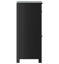 Badschrank BERG Schwarz 40x34x80 cm Massivholz Kiefer