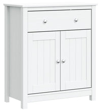 Badschrank BERG Weiß 69,5x34x80 cm Massivholz Kiefer