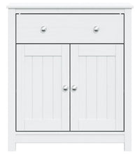 Badschrank BERG Weiß 69,5x34x80 cm Massivholz Kiefer