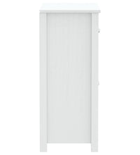 Badschrank BERG Weiß 69,5x34x80 cm Massivholz Kiefer
