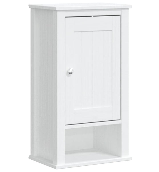 Bad-Wandschrank BERG Weiß 40x27x71,5 cm Massivholz Kiefer