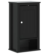 Bad-Wandschrank BERG Schwarz 40x27x71,5 cm Massivholz Kiefer