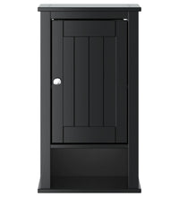 Bad-Wandschrank BERG Schwarz 40x27x71,5 cm Massivholz Kiefer
