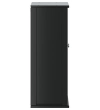 Bad-Wandschrank BERG Schwarz 40x27x71,5 cm Massivholz Kiefer
