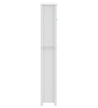 Toilettenschrank BERG Weiß 60x27x164,5 cm Massivholz