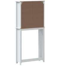 Waschmaschinenschrank BERG Weiß 76x27x164,5 cm Massivholz