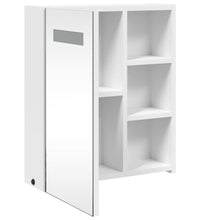 Spiegelschrank mit LED-Beleuchtung Weiß 45x13x52 cm