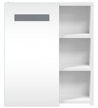 Spiegelschrank mit LED-Beleuchtung Weiß 45x13x52 cm