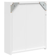 Spiegelschrank mit LED-Beleuchtung Weiß 45x13x52 cm