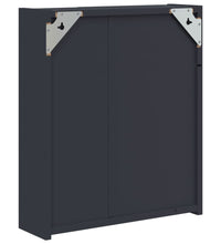 Spiegelschrank mit LED-Beleuchtung Grau 45x13x52 cm