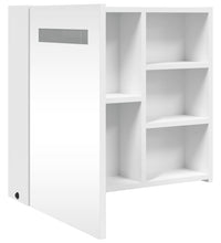 Spiegelschrank mit LED-Beleuchtung Weiß 60x13x52 cm