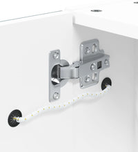 Spiegelschrank mit LED-Beleuchtung Weiß 60x13x52 cm