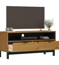 TV-Schrank FLAM 110x40x50 cm Massivholz Kiefer