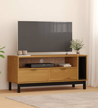 TV-Schrank FLAM 110x40x50 cm Massivholz Kiefer