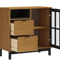 Sideboard mit Glastür FLAM 80x40x80 cm Massivholz Kiefer