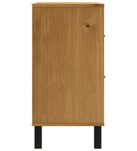 Sideboard mit Glastür FLAM 80x40x80 cm Massivholz Kiefer