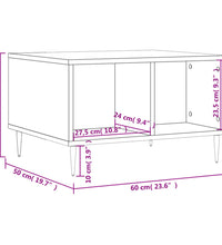 Couchtisch Weiß 60x50x36,5 cm Holzwerkstoff